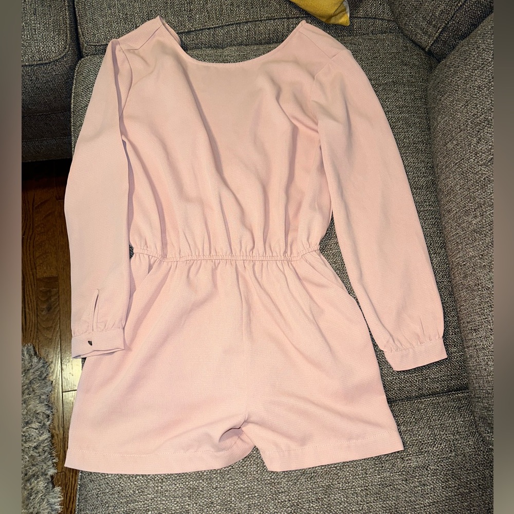 Blush pink short romper. Used like new.